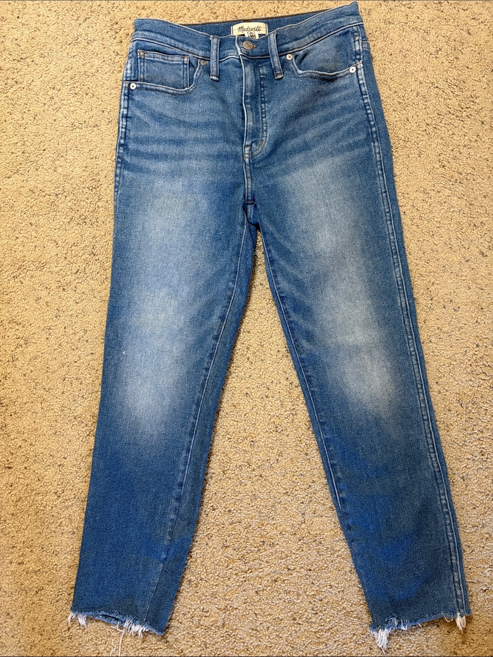 Madewell 10 inch high rise skinny crop 28T